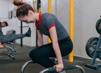 Hit the Gym and Stay Healthy picture of a woman exercising