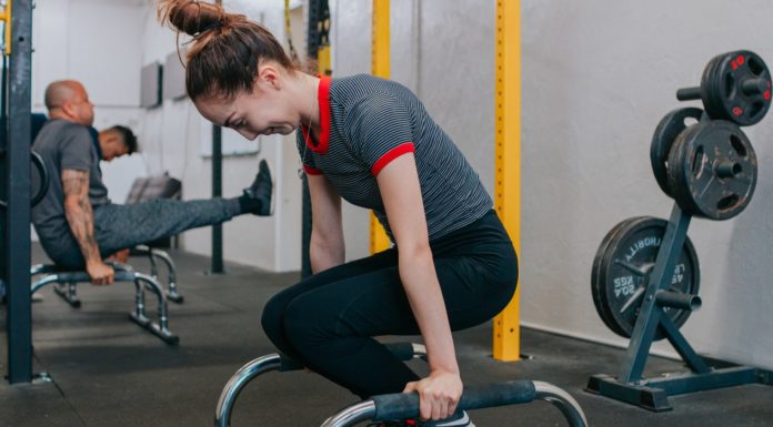 Hit the Gym and Stay Healthy picture of a woman exercising