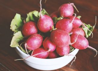 17 Health Benefits of Radish A picture showing a bowl of radishes
