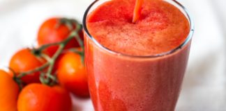 Tomato Juice: Benefits and Side Effects A picture of tomato fruit and juice
