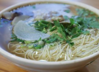 10 Health Benefits of Bone Broth A bowl of noodles, vegetables, with bone broth