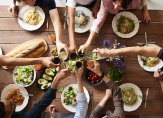 A Healthy Holiday people eating