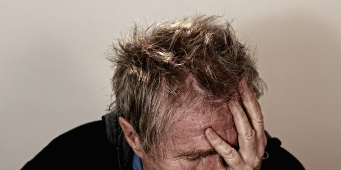 unhealthy looking man